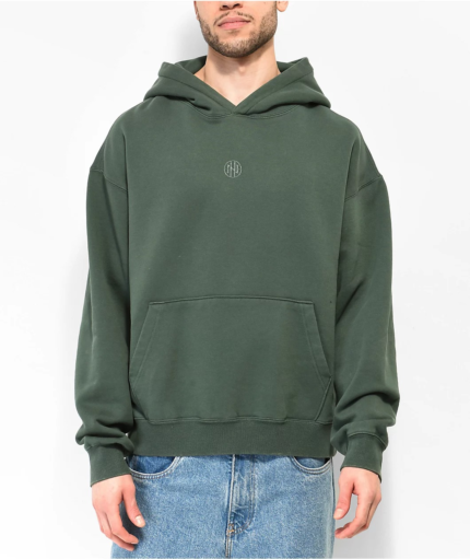 Ninth Hall Green Wash Hoodie