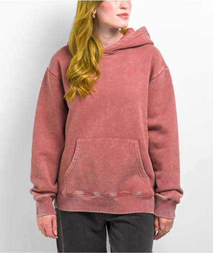 Ninth Hall  Red Wash Hoodie
