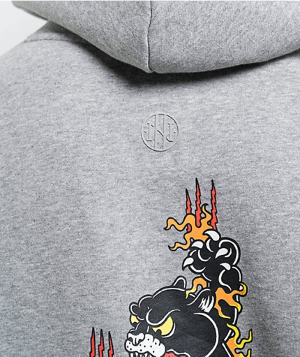 Ninth Hall  Tattoo Flash Hoodie Grey